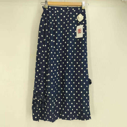 ピンクハウス PINK HOUSE ドット柄 サイドリボン ロングスカート レディース